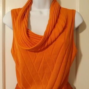 Antonio Melani sleeveless silk cowl neck sweater
